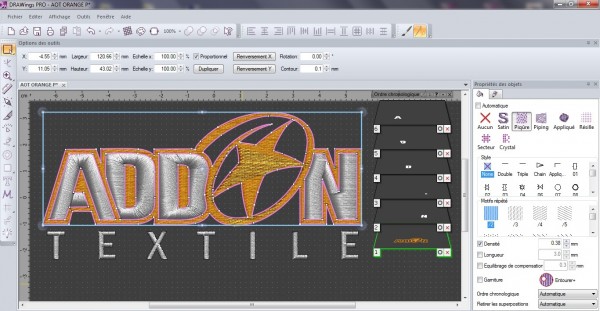 Embroidery design with drawings 6